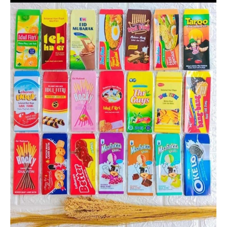 

Promo Amplop lebaran motif snack dan non snackukuran besar