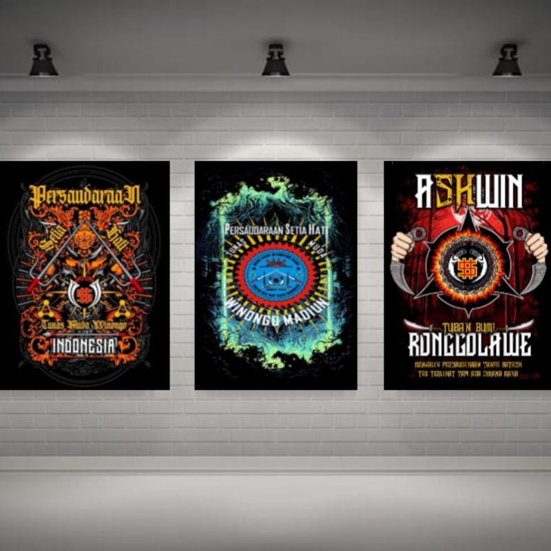 Hiasan Dinding SH WINONGO ukuran jumbo  | Hiasan dinding PSHW | Hiasan dinding PECAK SILAT | Hiasan 