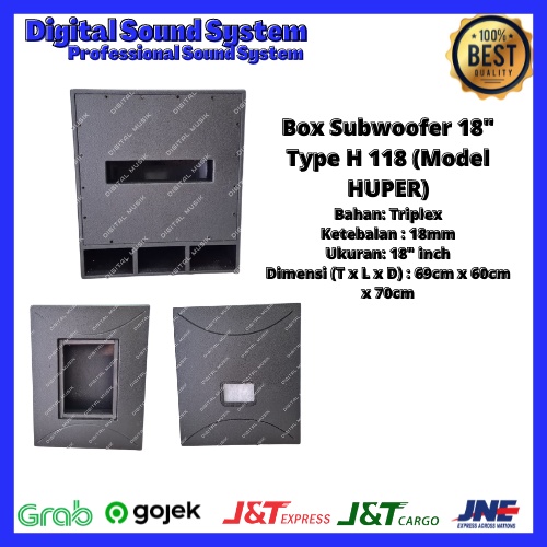 Box Subwoofer Speaker 18" inch Type H-118 cocok untuk semua speaker | DSS