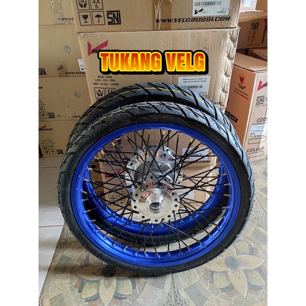 Velg Vixion old lama ring 17 jari jari set plus ban