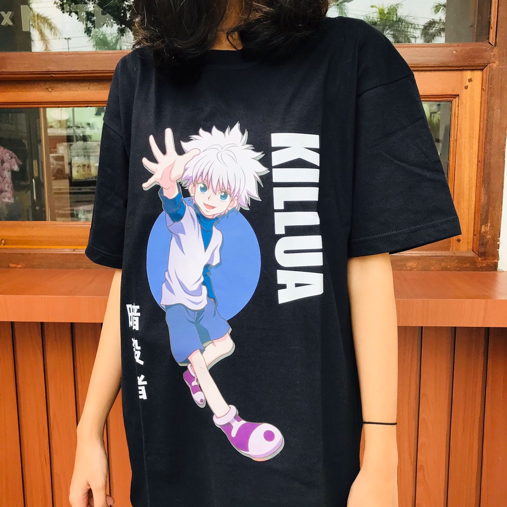 Tshirt Killua Kanji Anime Manga Hunter X Hunter Unisex