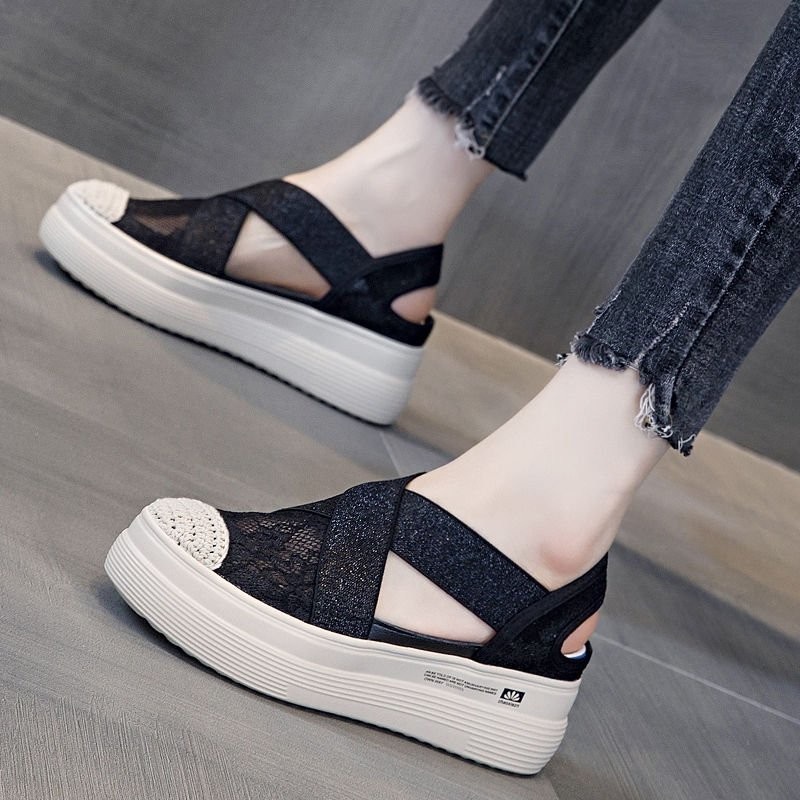 sq-977,sandal slip on wanita import fashion sandal wanita cantik dan terkiniian 5052