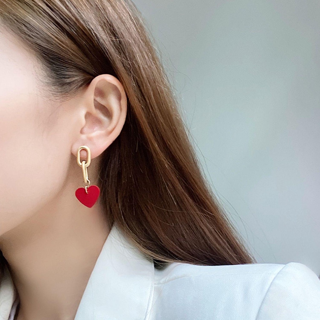 Suyo Anting Fashion Korea Style Bow Earrings Resin