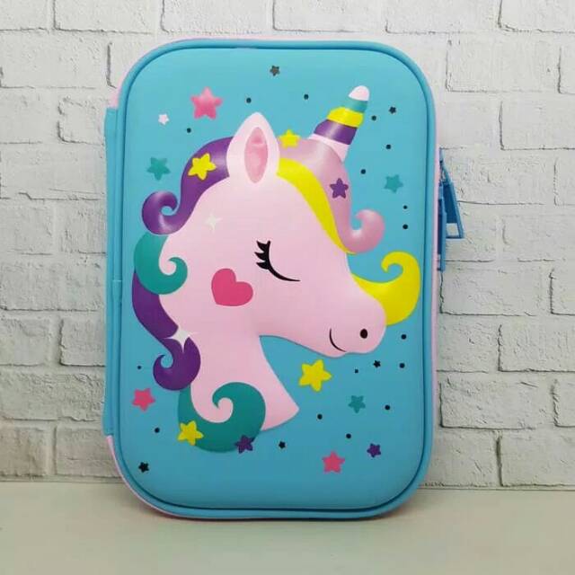 

Tempat Pensil dan Alat Tulis Model Smiggle EVA Hardcase - Unicorn