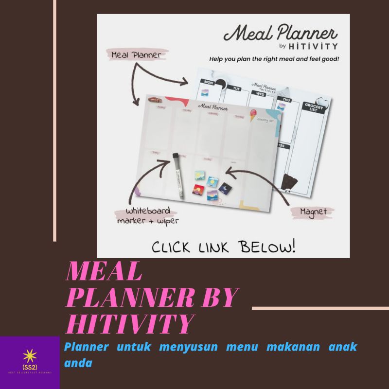 

Meal Planner By Hitivity / Planner untuk di kulkas /Magnetic Planner