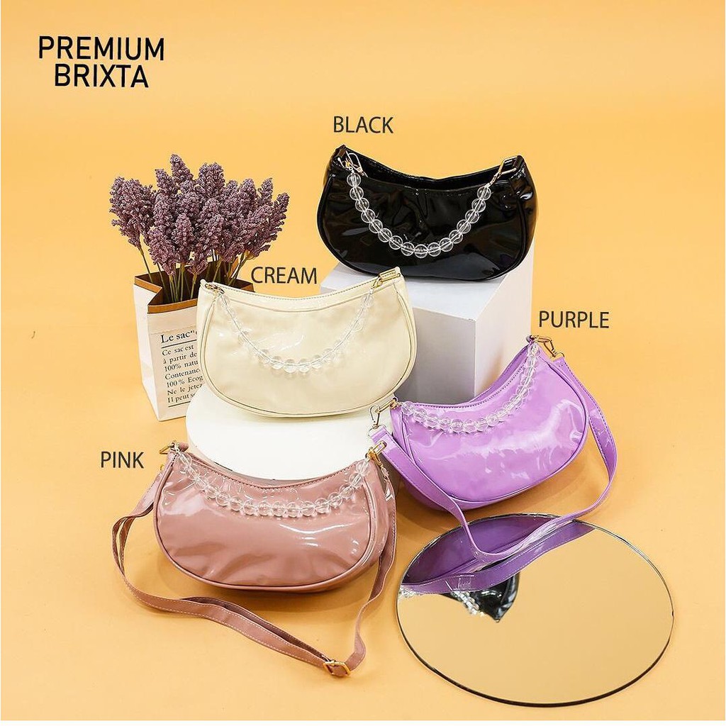Tas Slempang Glossy 3in1 (Ready Warna Salem Saja)