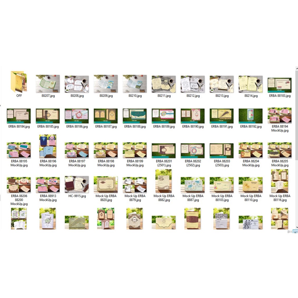 File Setting Blanko Undangan Erba Lengkap (Format CDR - Corel Draw)