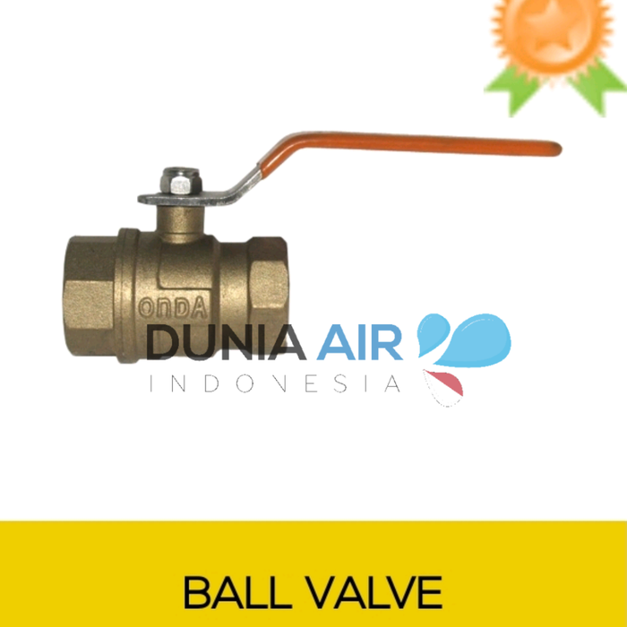 BALL VALVE KUNINGAN ONDA 3/4 INCH STOP KRAN KUNINGAN ONDA 3/4