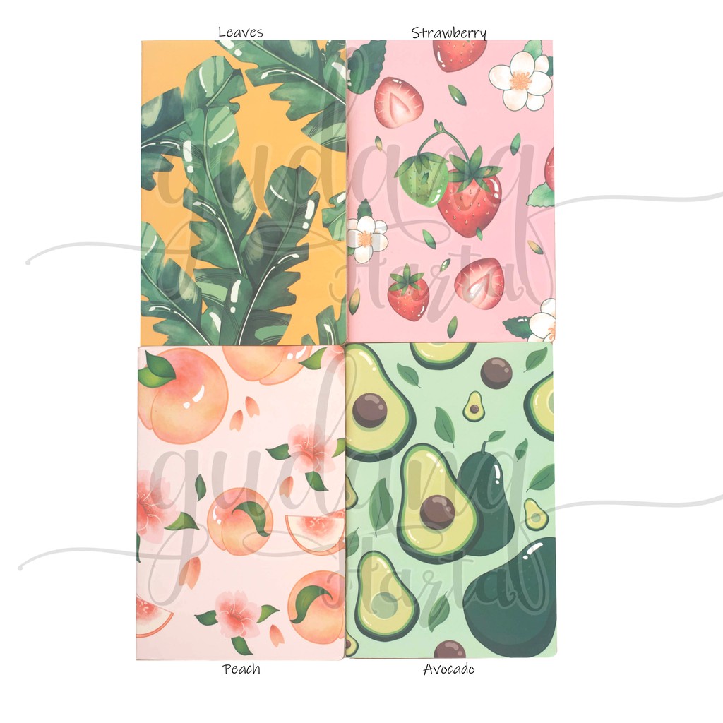 

Notebook Summer Time Leaves Avocado Lucu Buku Tulis Catatan Note Book Unik GC 308053