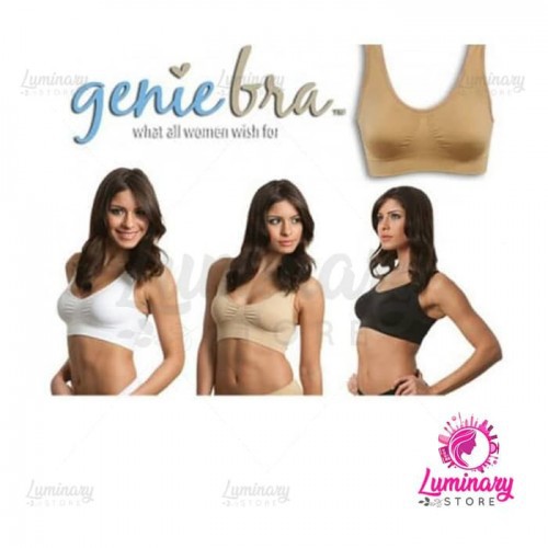 [ BRA ] GENIE BRA + TAS KOSMETIK BRA WANITA BRA TANPA TALI | BH WANITA GENIE BH TANPA KAWAT ORIGINAL
