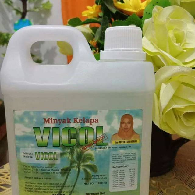 ASLI dan TERMURAH MINYAK KELAPA / VCO VICOL 1000 ml