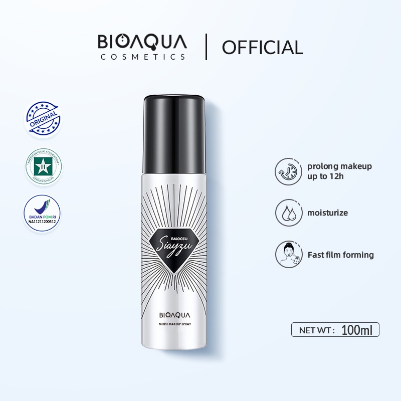 BIOAQUA Water Bright Face Make Up Finishing Spray 100ml | Soft Focus Mist Make Up Spray 100ml