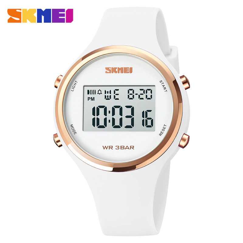 Jam Tangan Digital Wanita SKMEI 1720 Keren, Jam Cewek Elegan Original Anti Air Waterproof 30m Warna 