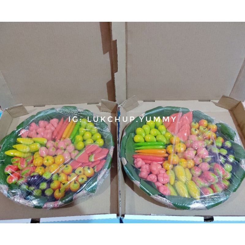 Kue Lukchup / Kue Tampah 100pcs Kue buah mini thailand Look Chup Dessert Hampers