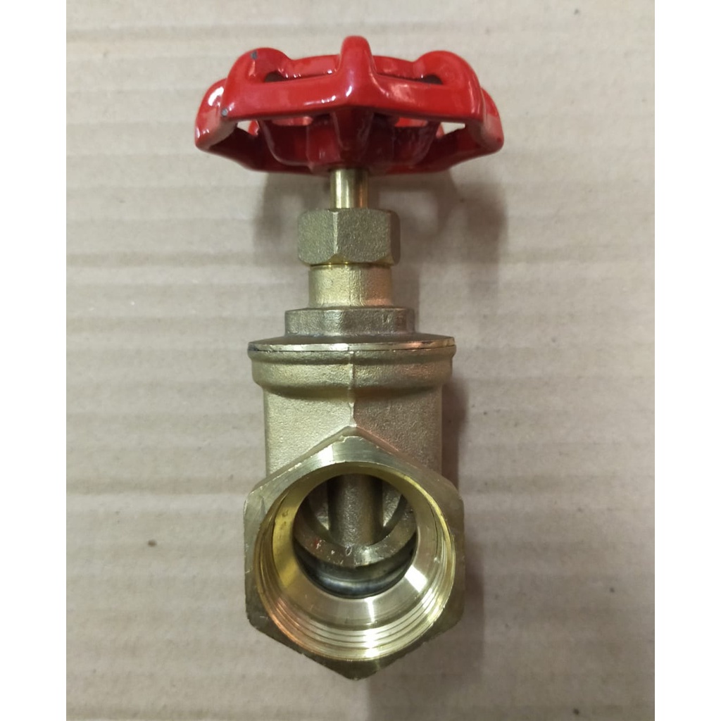 GATE VALVE KUNINGAN 3/4&quot; 1&quot; INCHI FLO-STOP KRAN KITZZ