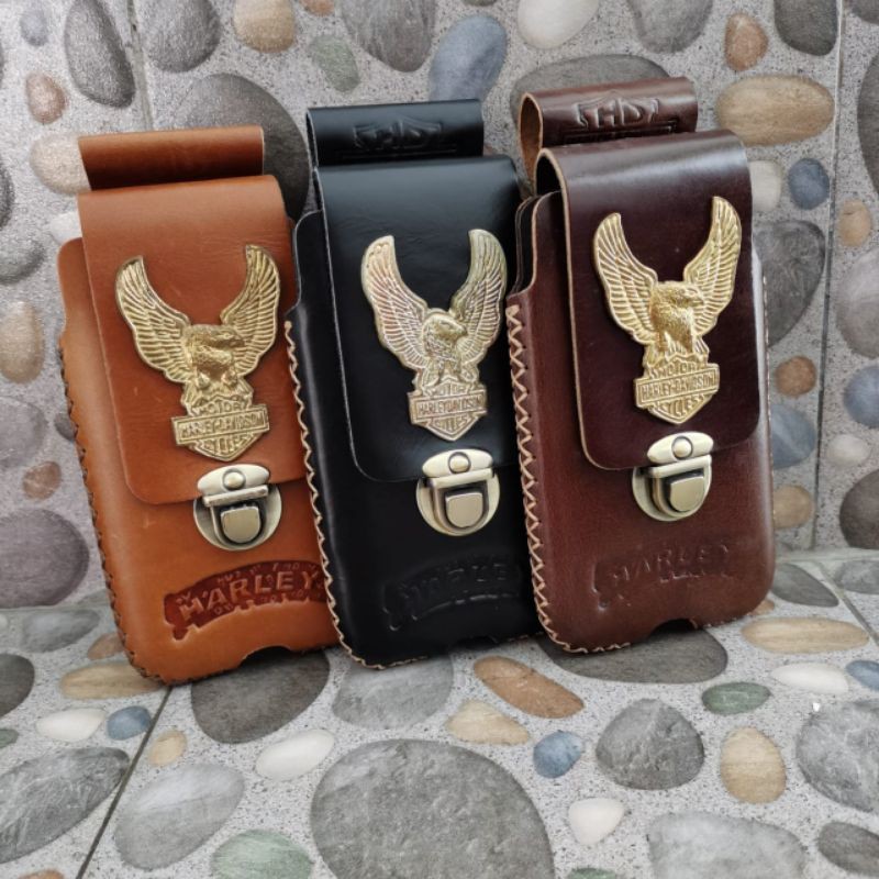 Sarung hp  pinggang kulit  asli  SHP Shopee Indonesia