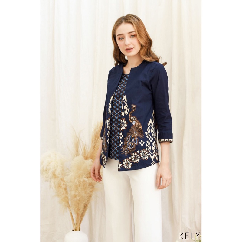 KELY TOP STANDAR / JUMBO / SUPER JUMBO - Atasan Batik Wanita Blouse Wanita