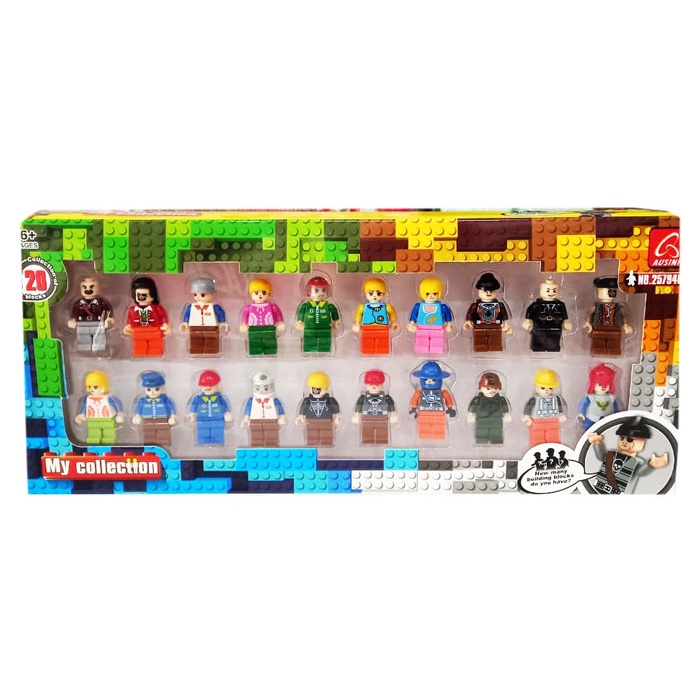 MY COLLECTION LEGO 20 PCS - 25794B 20 SET FIGURINE LEGO FIGURE LEGO MINE CRAFT  ISI 20PC