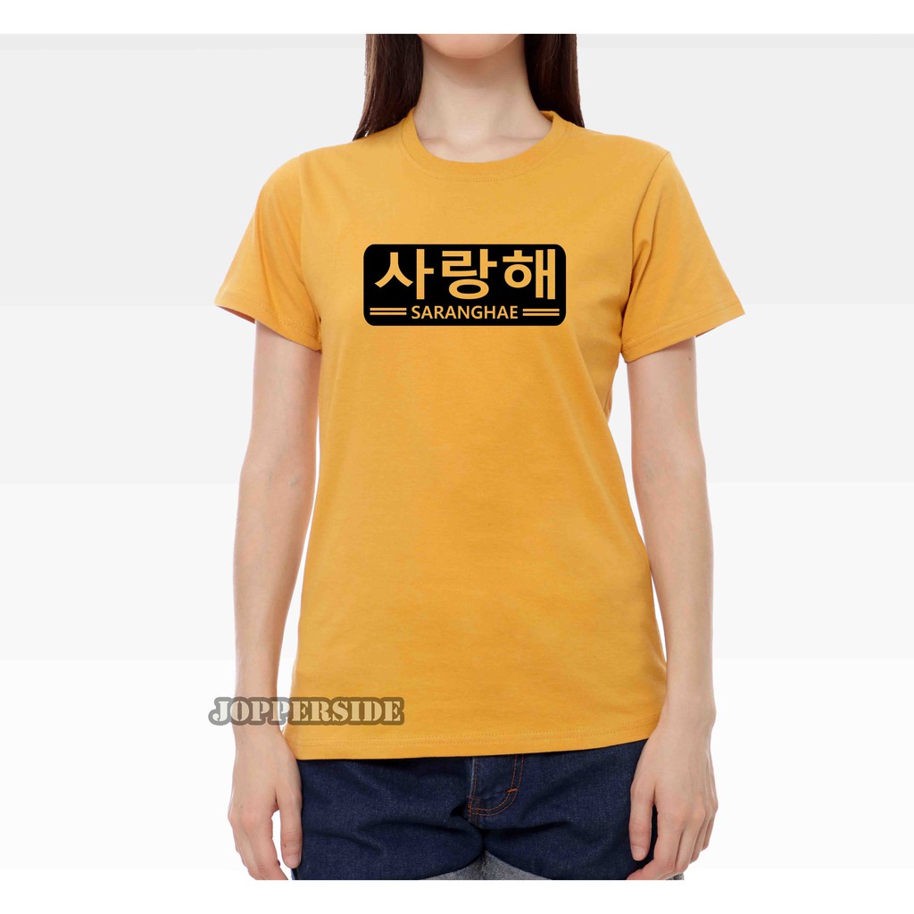 JOPPERSIDE T SHIRT KAOS DISTRO WANITA PEREMPUAN CEWEK SLIMFIT ORIGINAL PREMIUM KOREA SARANGHAE TW8