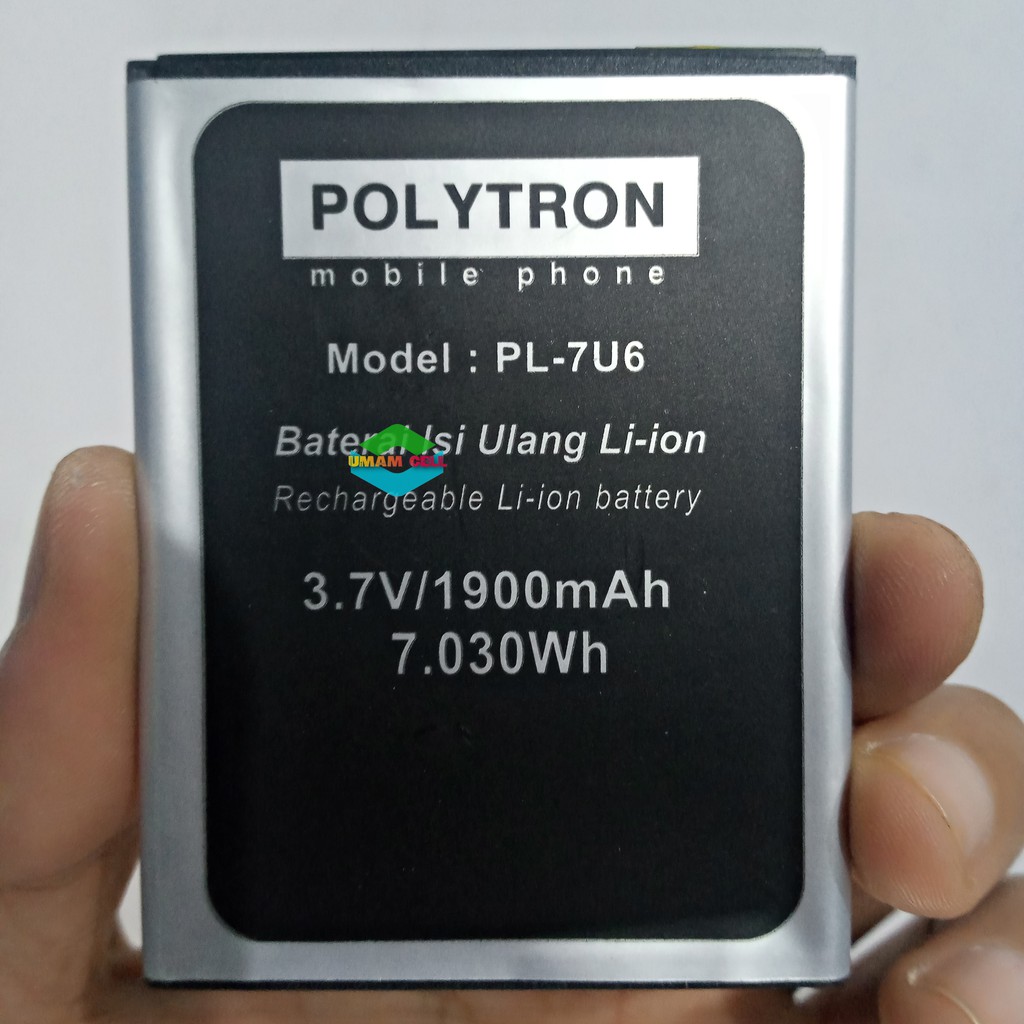 Baterai Handphone Polytron L501 Rocket 4G Lte PL-7U6 PL-7U6 Double Power Original Batre Batrai Batte