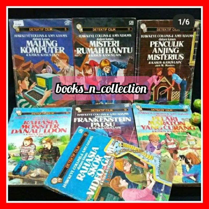 Novel jadul seri detektif cilik Hawkeye collins Amy adams ( preloved, ori)