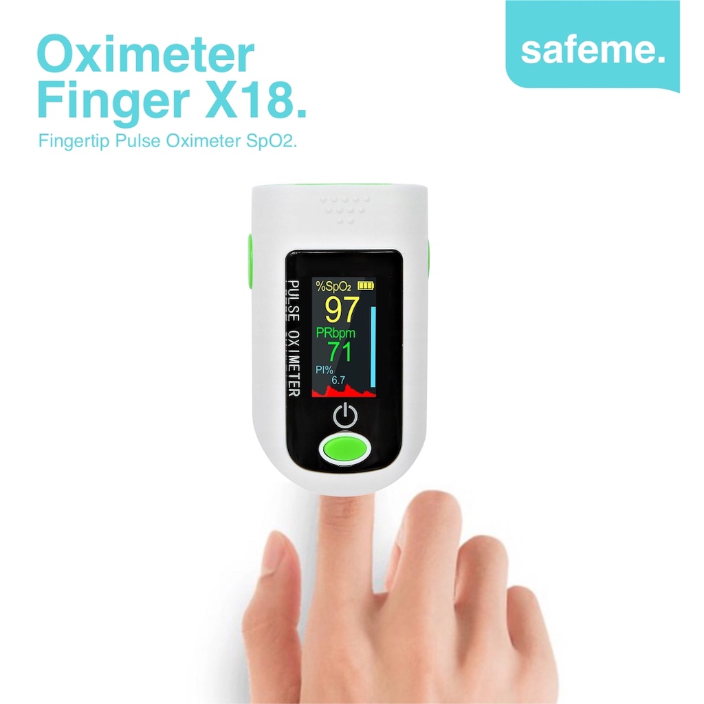 Fingertip Pulse Oximeter X1805 TFT Alat Pengukur Kadar Saturasi Oksigen Darah SpO2