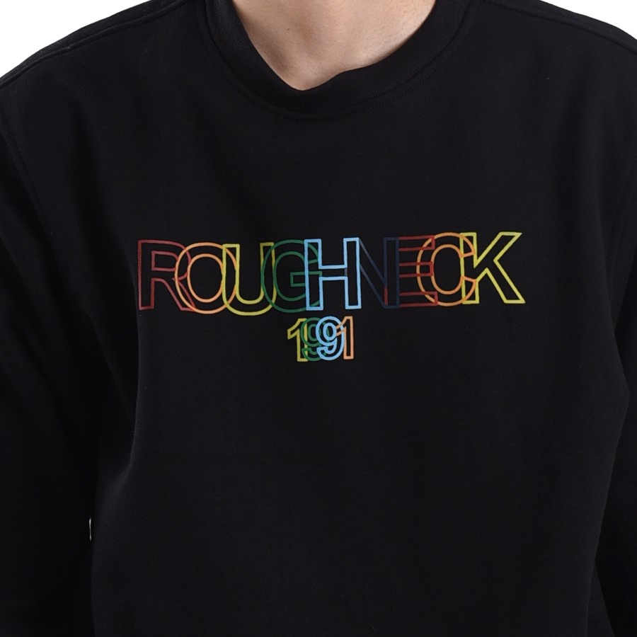 Roughneck SS059 Black Chromatic Crewneck XL Original