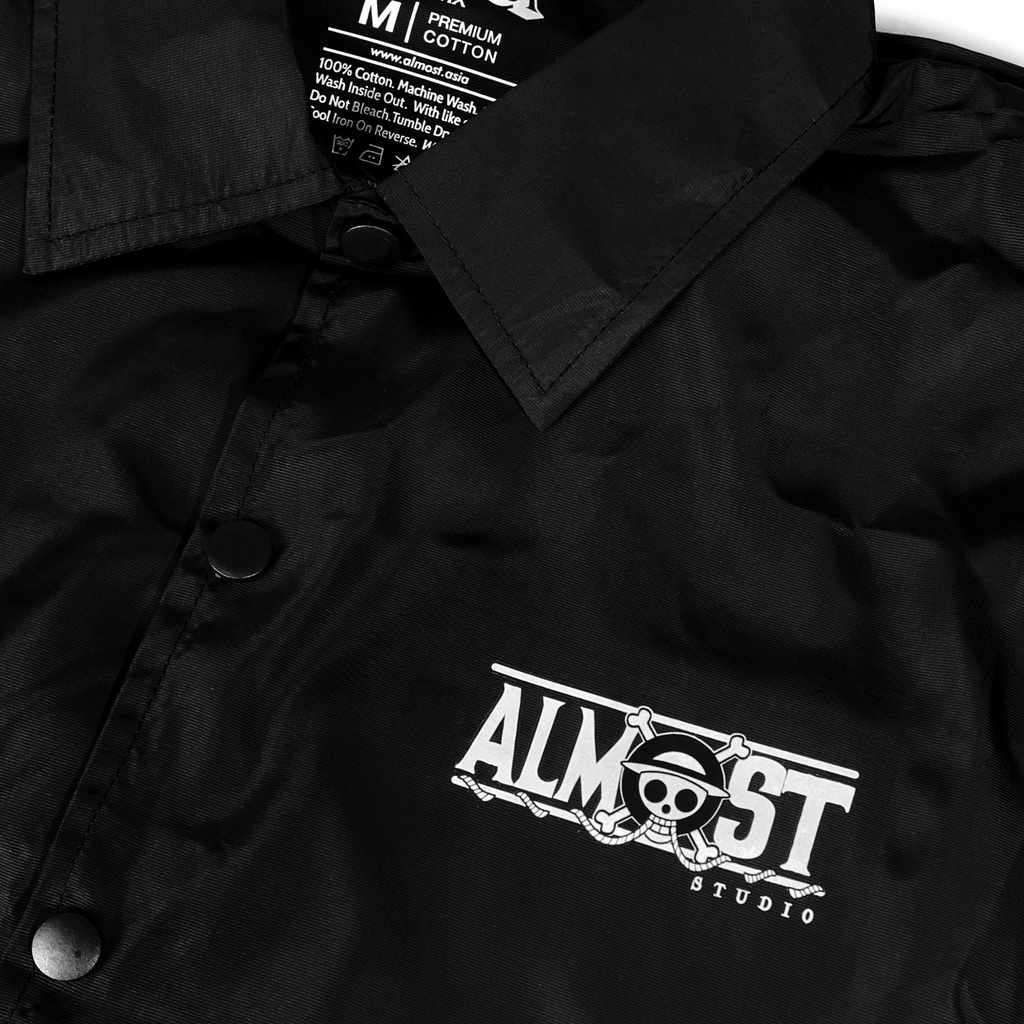 Almost Studio - Coach Jacket - Kaibutsu - Black