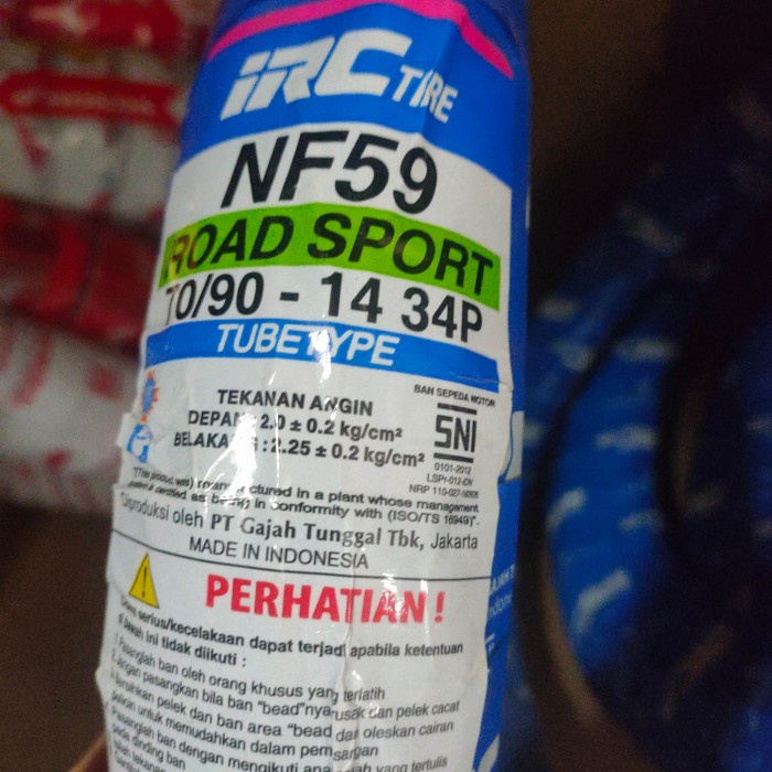 ban luar depan mio merk IRC ukuran 70/90-14