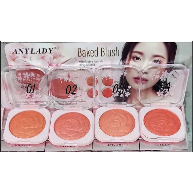 [ECER] BLUSH ON ANYLADY BAKED BLUSH 4 VARIAN NO.761