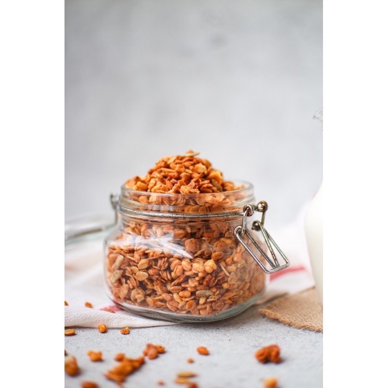 

Salutare.Bites Peanut Butter Granola 500gr - PB, Walnut, Almond, Sunflower Seeds - NO SUGAR