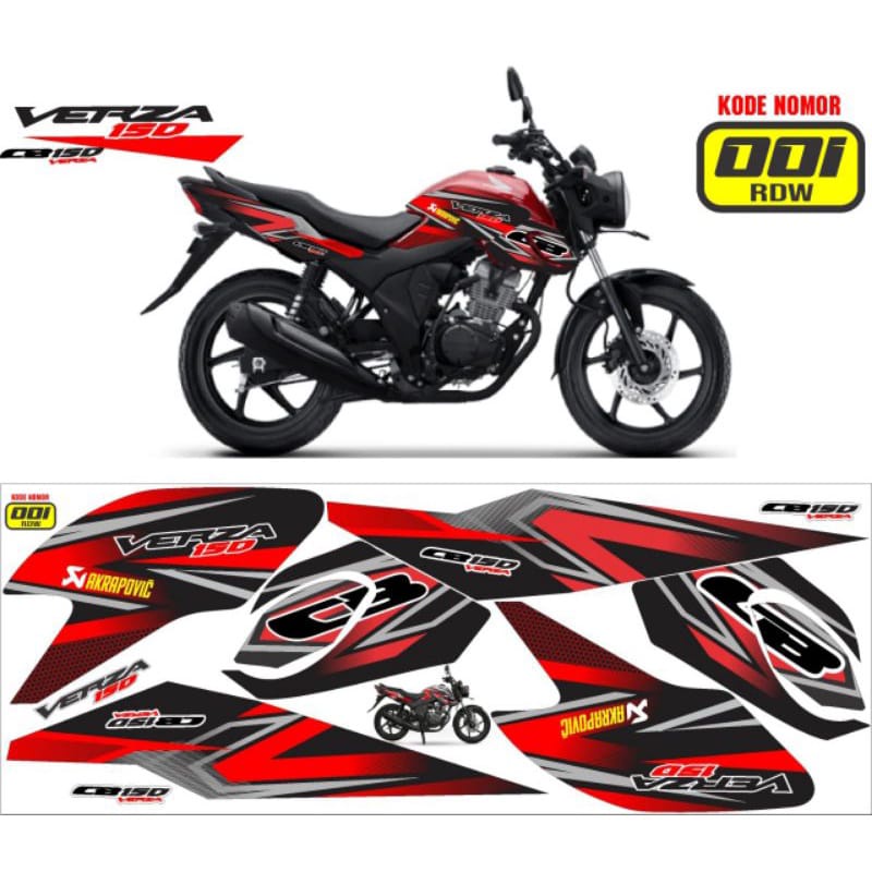 STIKER STRIPING VERZA 150 VARIASI / STICKER DECAL STRIPING VARIASI CB150 VERZA