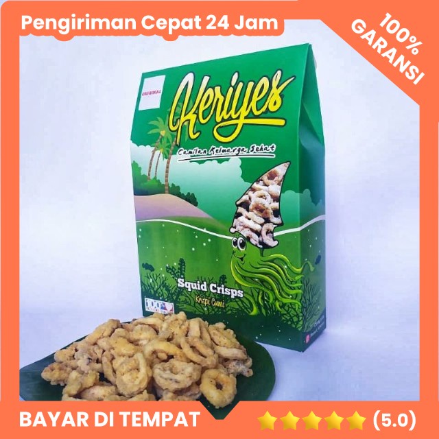 

Cumi Crispy Keriyes 100gr Cumi Krispi Khas Rembang