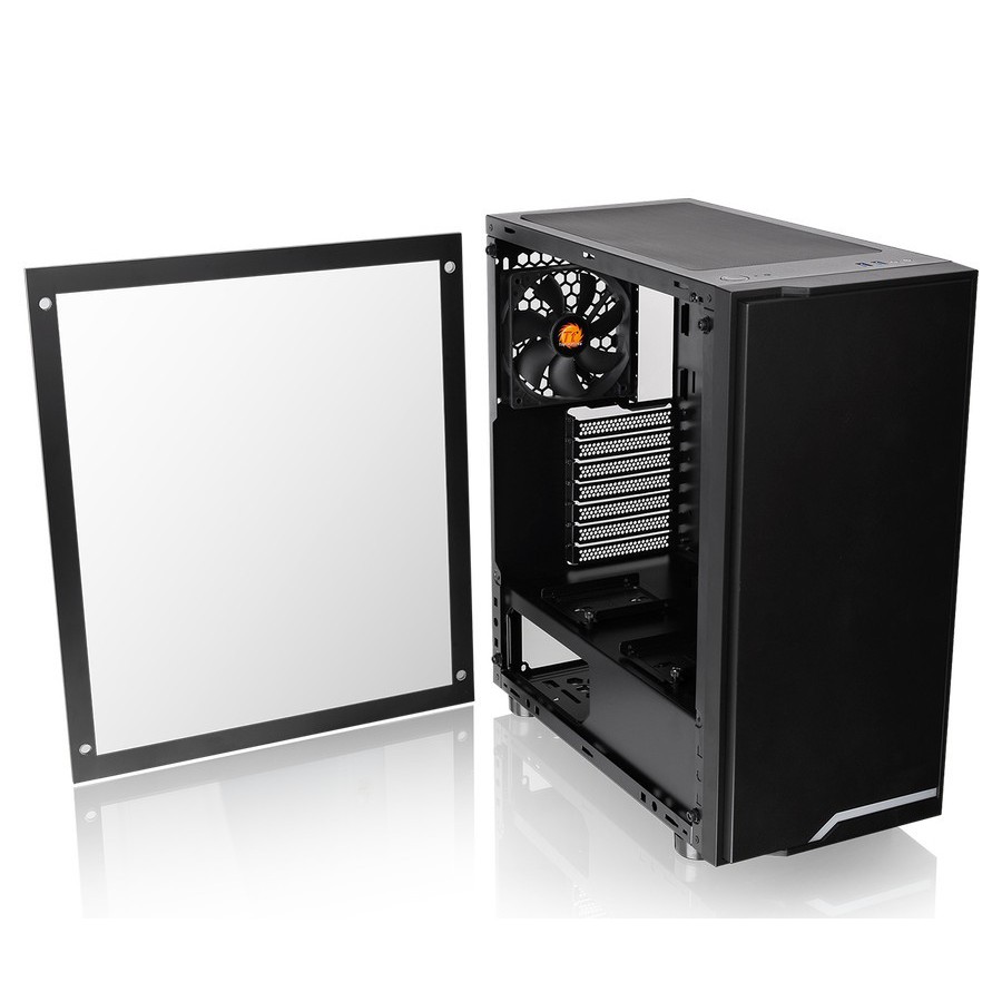 Casing Thermaltake H100 TG | MIDDLE TOWER | BLACK