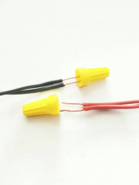 Lasdop 1mm P1 Abu-Abu / Lasdop 4mm P4 Kuning / Lasdop 6mm P6 Merah / Wire connector / sambungan kabel / Konektor Kabel Penyambung Kabel Lasdop kuning Lasdop Abu abu Lasdop Merah