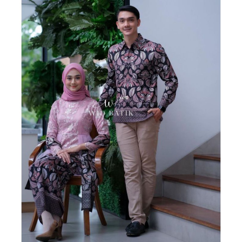 WIDBATIK SET COUPLE KEBAYA MODERN | KEBAYA BRUKAT | BAJU LAMARAN | PESTA | KAPEL | AKITA.ID WIDBATIK-2