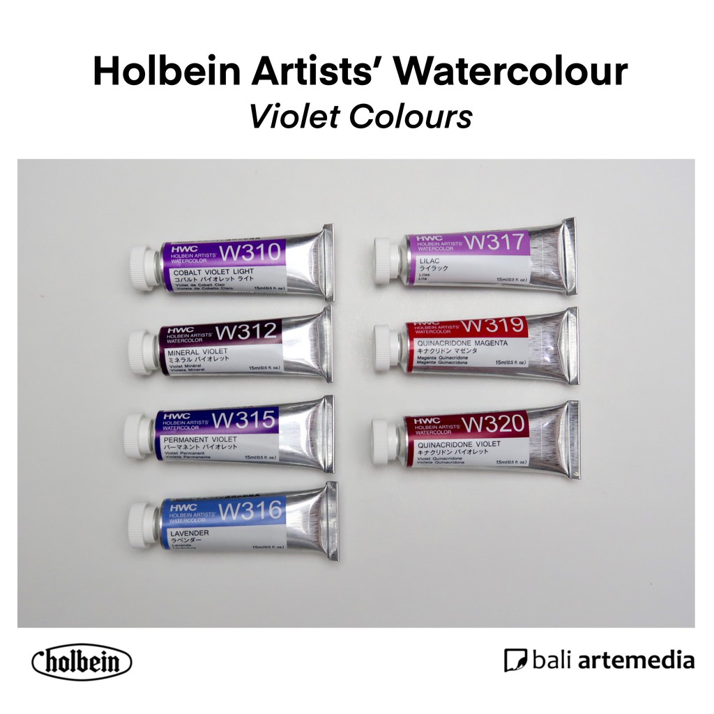 Holbein Artists' VIOLET Watercolour Paint 5ml / 15ml