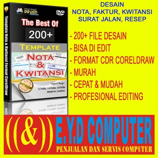 Desain Kwitansi Nota Faktur Resep Surat Jalan Campuran Koleksi Template Grafis Usaha Percetakan