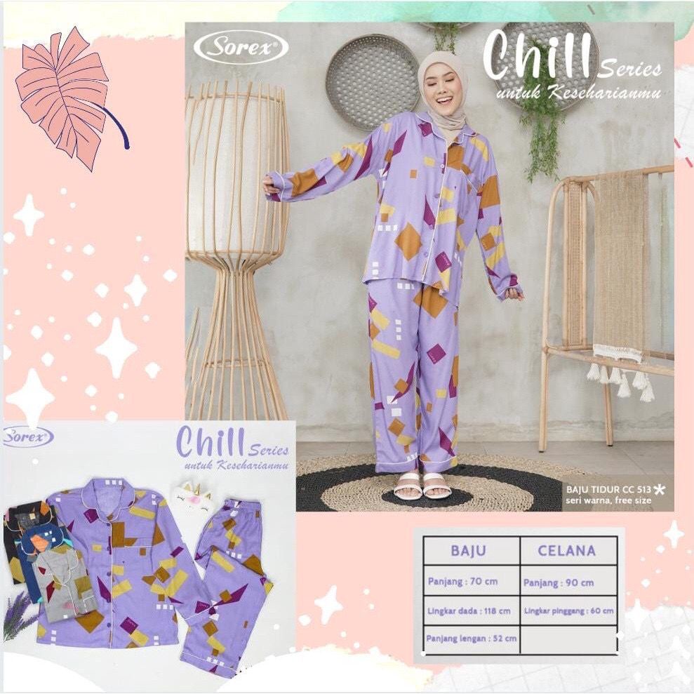 BANYAK JENIS SOREX BAJU TIDUR PIYAMA LENGAN PENDEK DASTER COMFY SERIES CHILL SERIES PAKAIAN WANITA