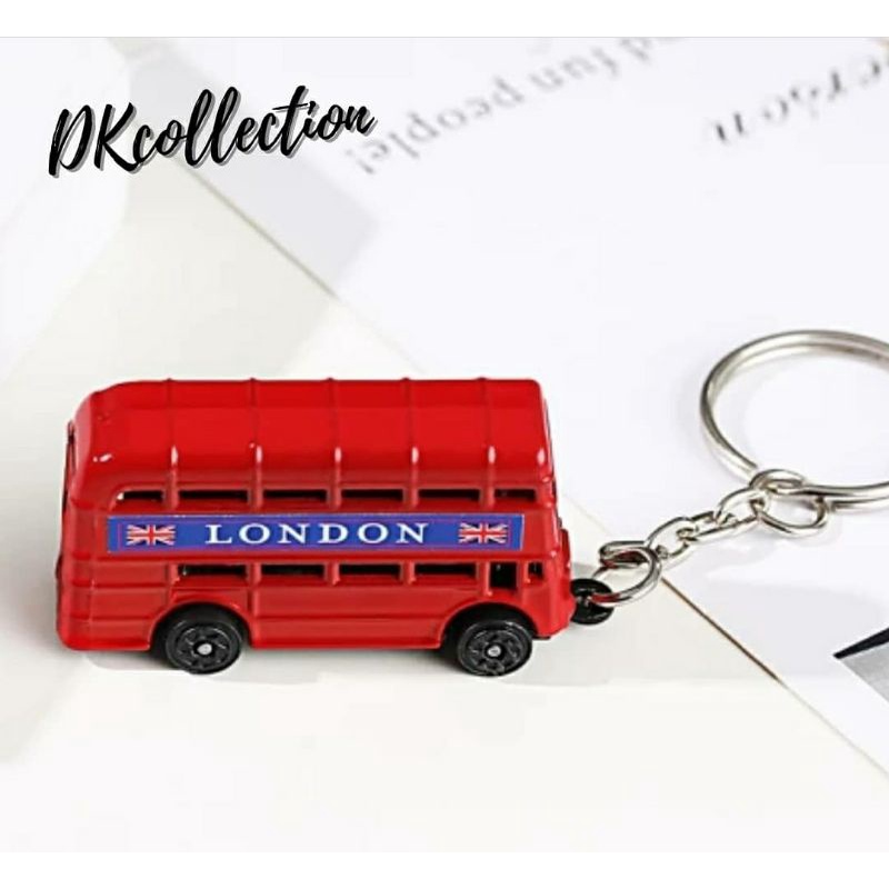 Gantungan kunci bus london souvenir gantungan kunci bus england souvenir miniatur bus london england