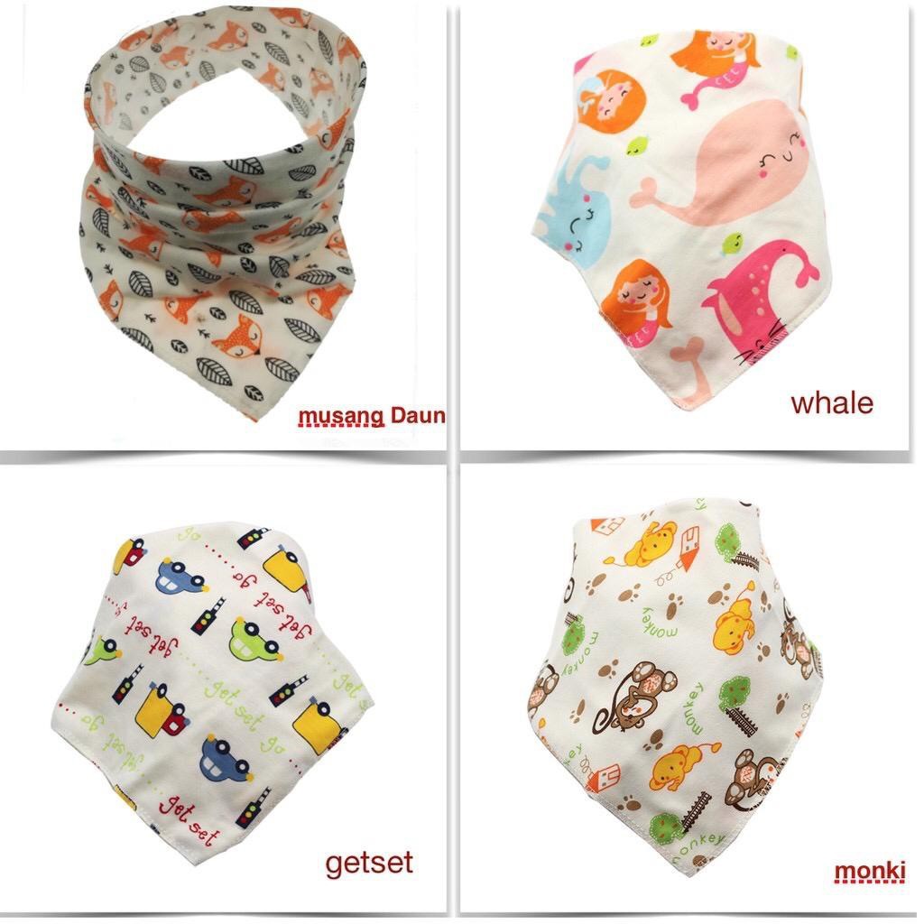 [COD] CELEMEK BAYI / SEGITIGA SLABBER anak bayi tatak iler koboy import celemek bayi