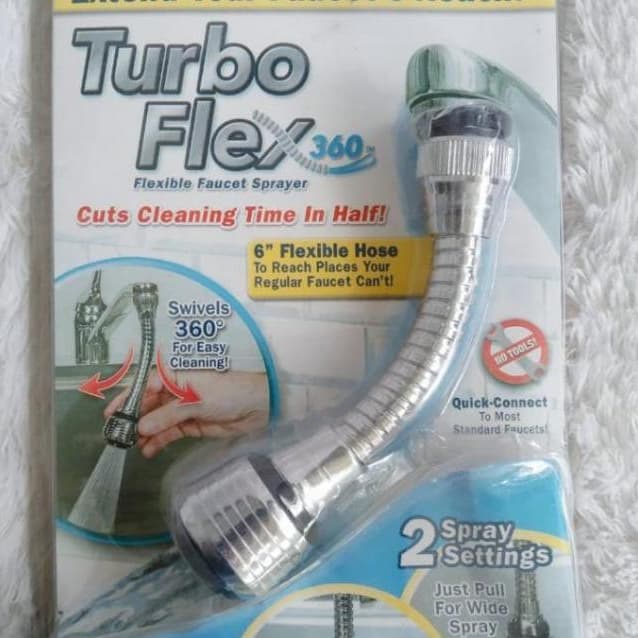 Turbo Flex 360 Flexible Faucet Sprayer / Keran Wastafel