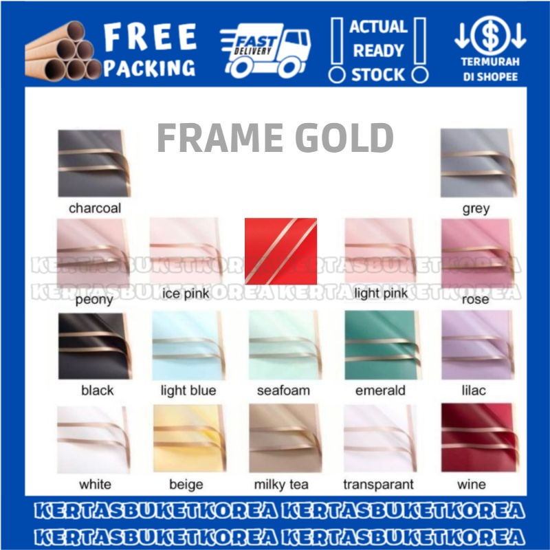 

KERTAS BUKET KOREA CELLOPHANE FRAME GOLD FLOWER WRAP
