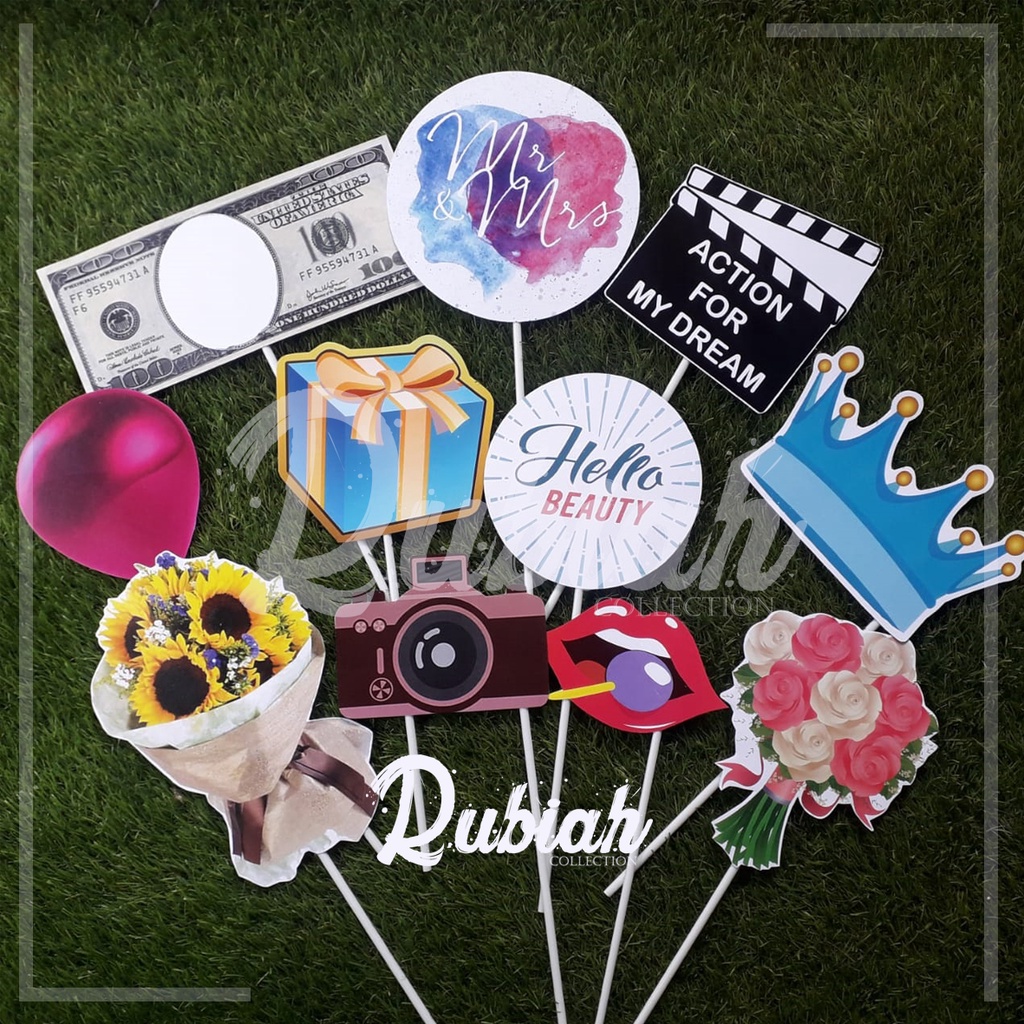 Custom Photo Props / Property Party / Aksesoris Photobooth Wedding