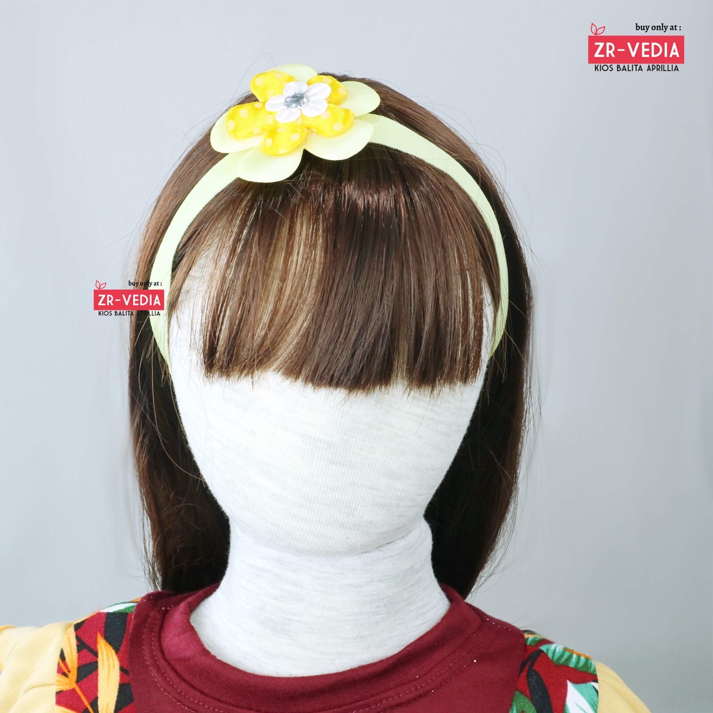 (SATUAN) Bandana Little Flower Bayi Anak Perempuan / Bandana Bunga Aksesoris Rambut Import Bayi Lucu Cewek Polos Bandana Balita Kiosbalitaaprillia