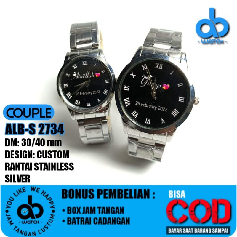 JAM TANGAN COSTOM BISA REQUEST DESAIN | FREE BOX DAN BATERAI CADANGAN