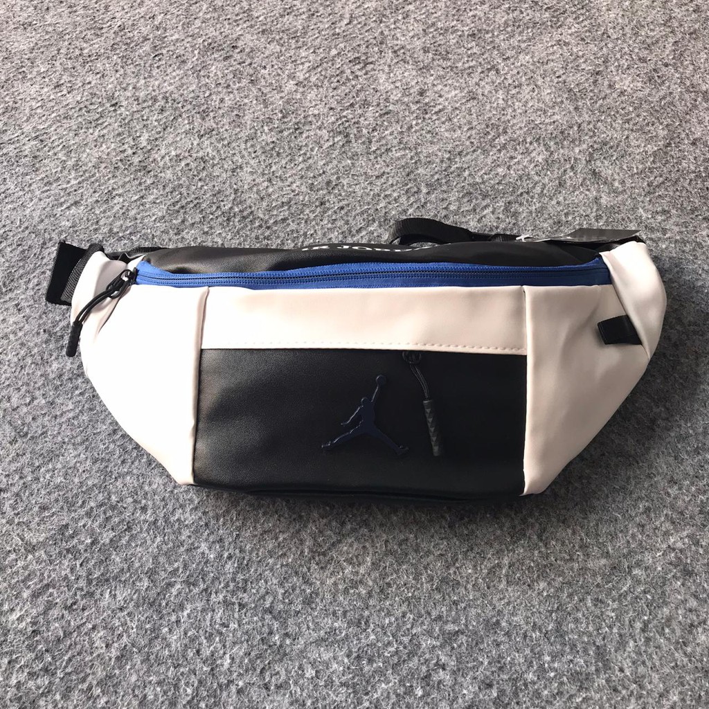 T-026 Tas Pinggang / Waist Bag Air Jordan Leather Navy