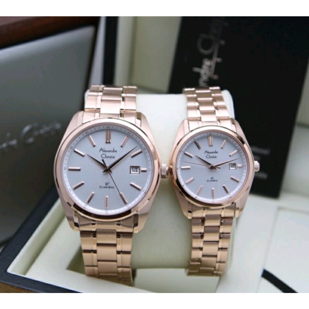 Alexandre Christie Ac 8660 / 8660 Jam Tangan Rante Original Garansi Resmi 1 Tahun