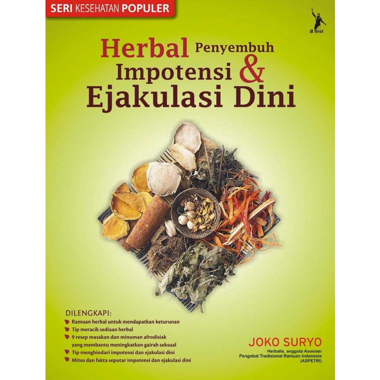 Buku Herbal Penyembuh Impotensi & Ejakulasi Dini Joko Suryo