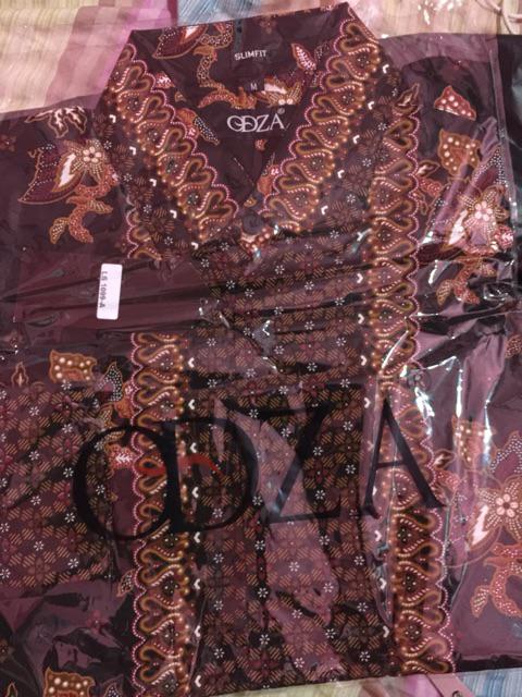 Odza Baju Batik Pria Modern Lengan Panjang